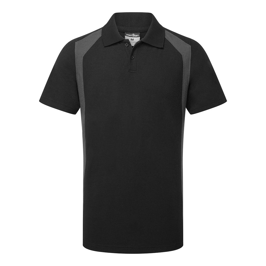 WX2 Polo Shirt S/S - Black/Grey