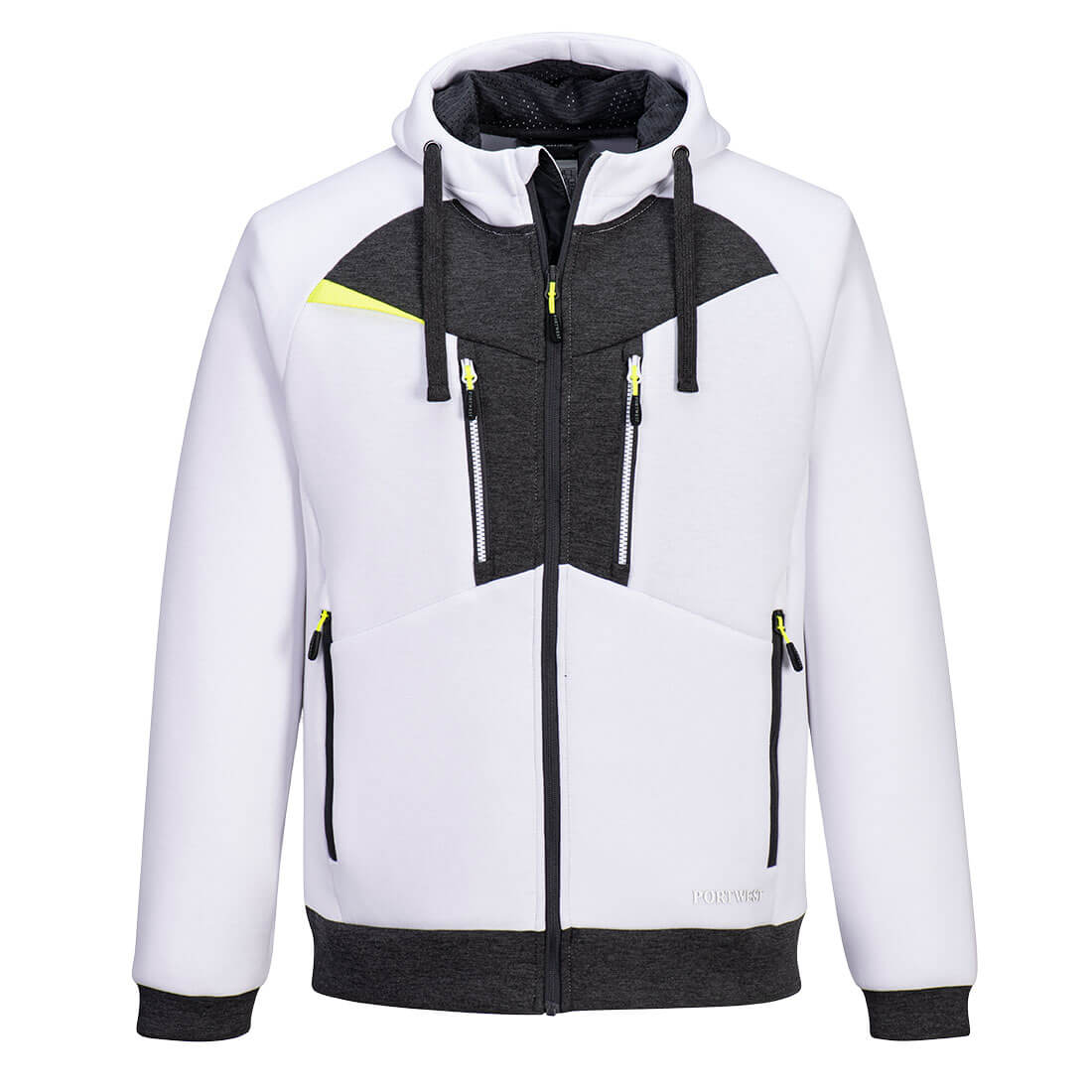 DX4 Zipped Hoodie - White