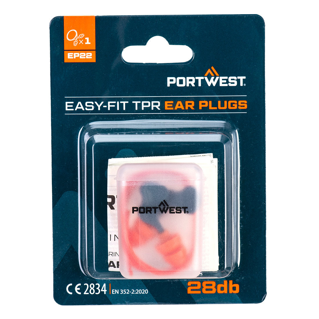 Easy Fit TPR Corded (1 Pair) - Orange