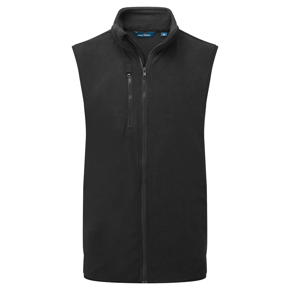 Eco Fleece Gilet - Black