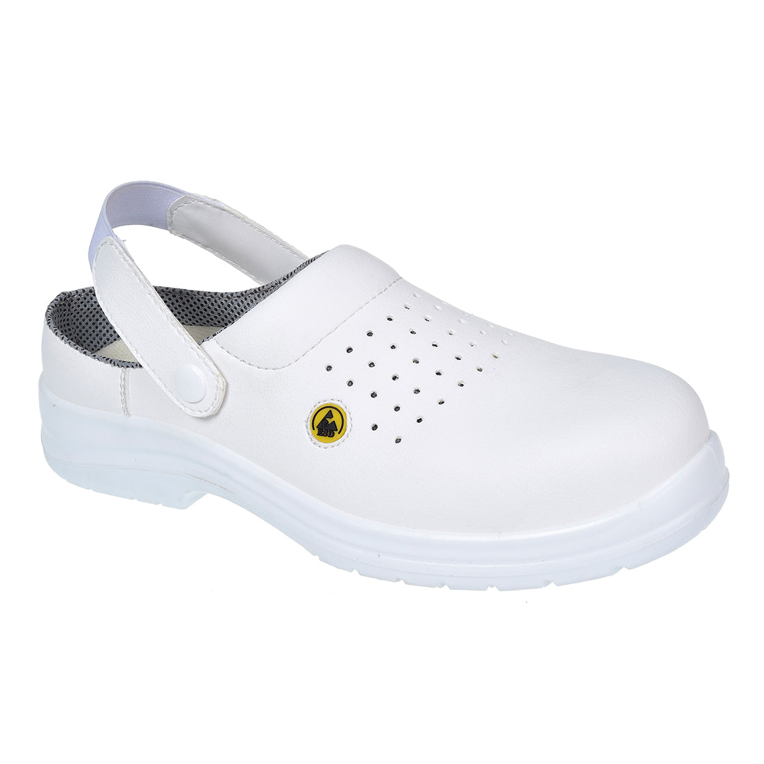 Composite Microfibre Clog SB ESD SRC A E FO - White