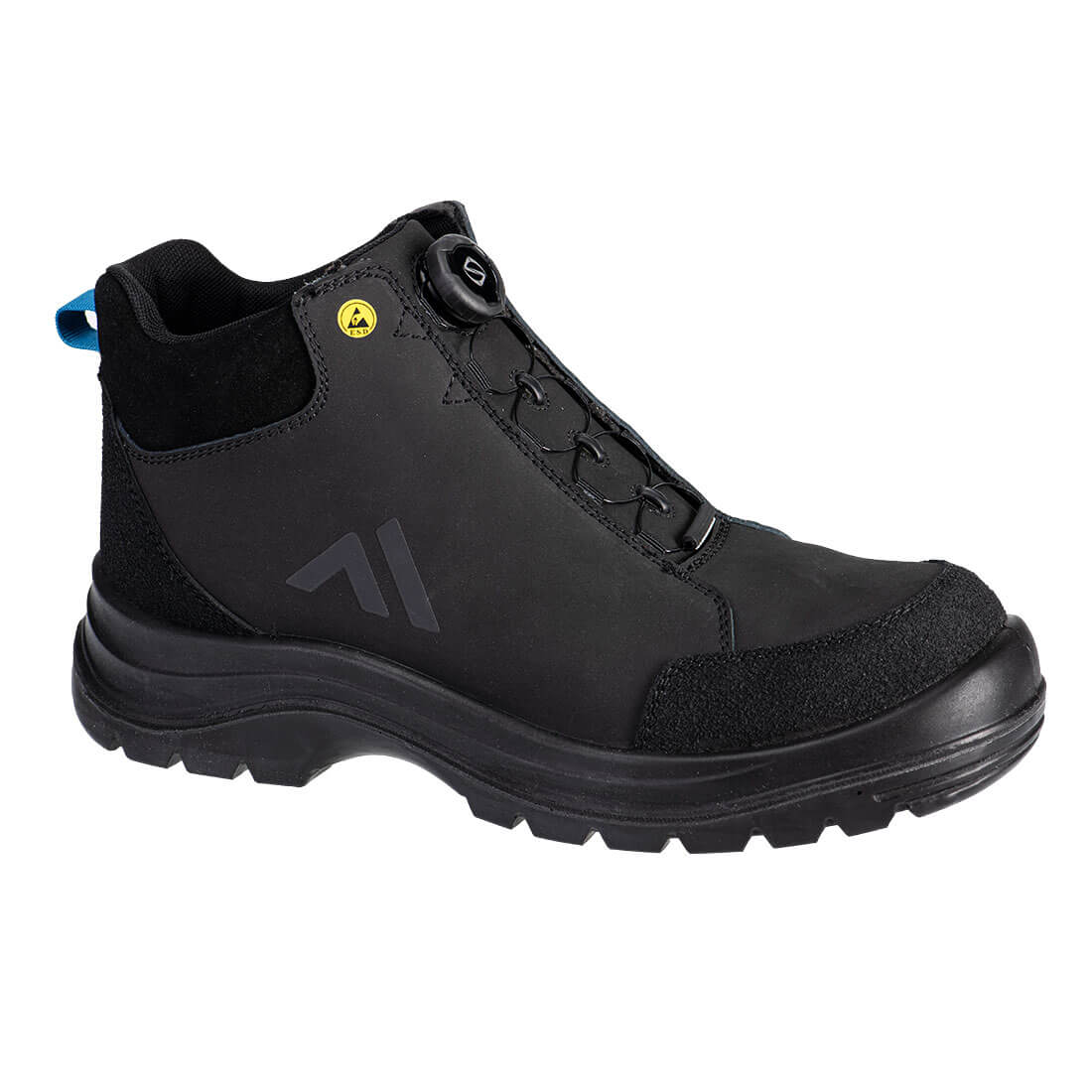 Composite Action Nubuck Mid Boot S3S ESD SR FO - Black/Blue