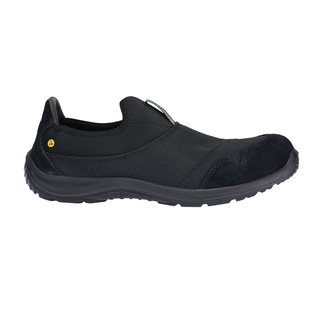 Steel Textile Slip On Shoe S1P SR FO ESD - Black
