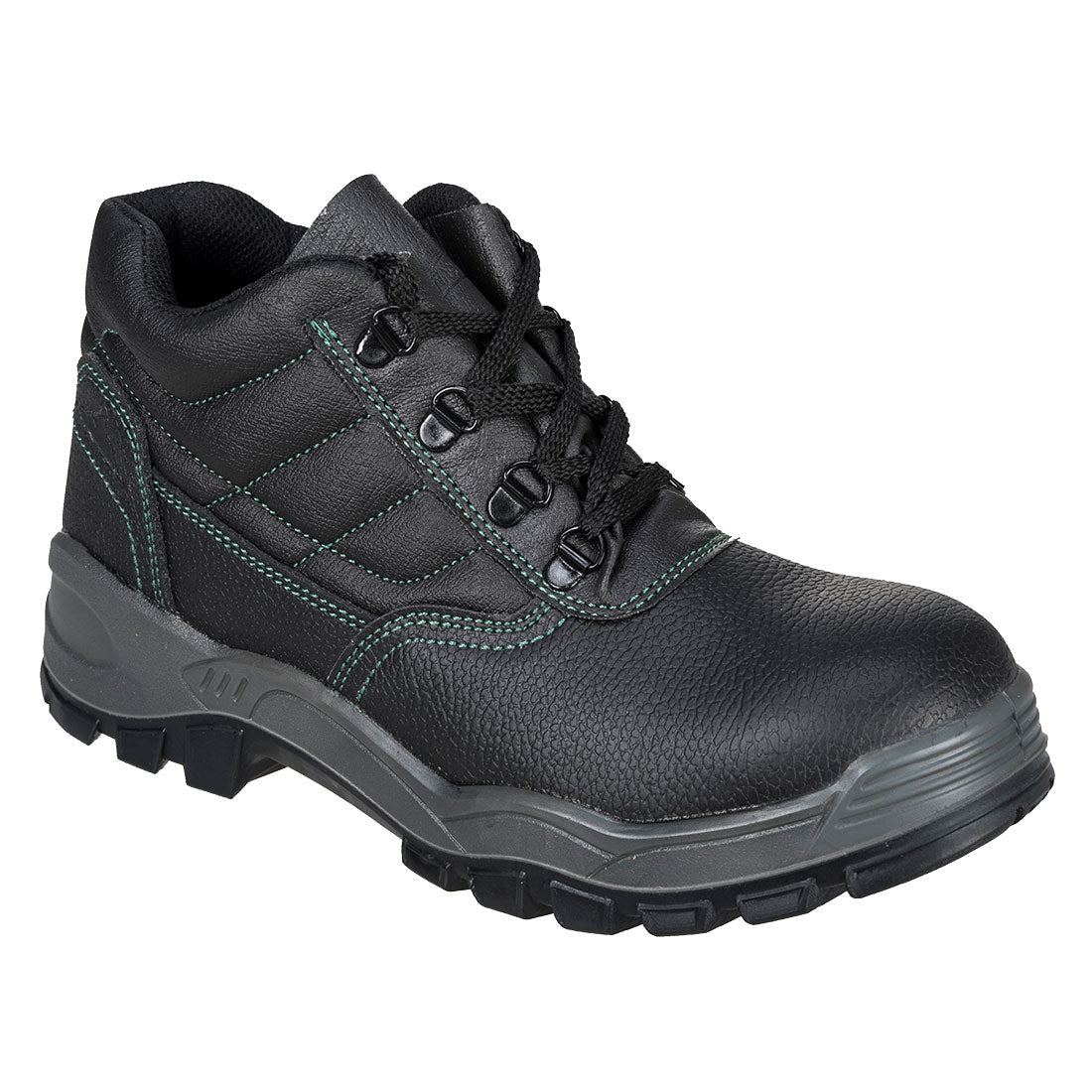Steel Split Leather Ankle Boot S1 SR - Black