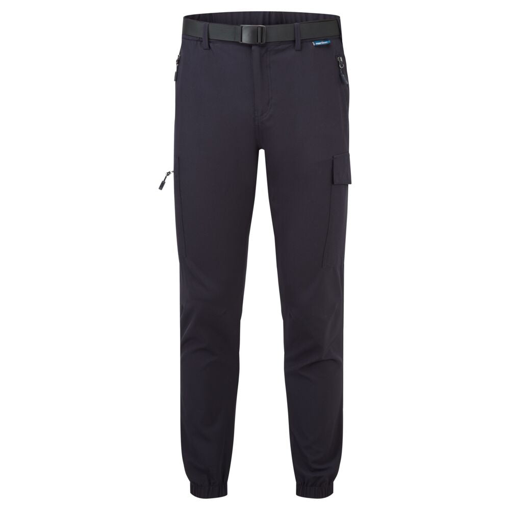 Stretch Lightweight Cuffed Trousers - Navy