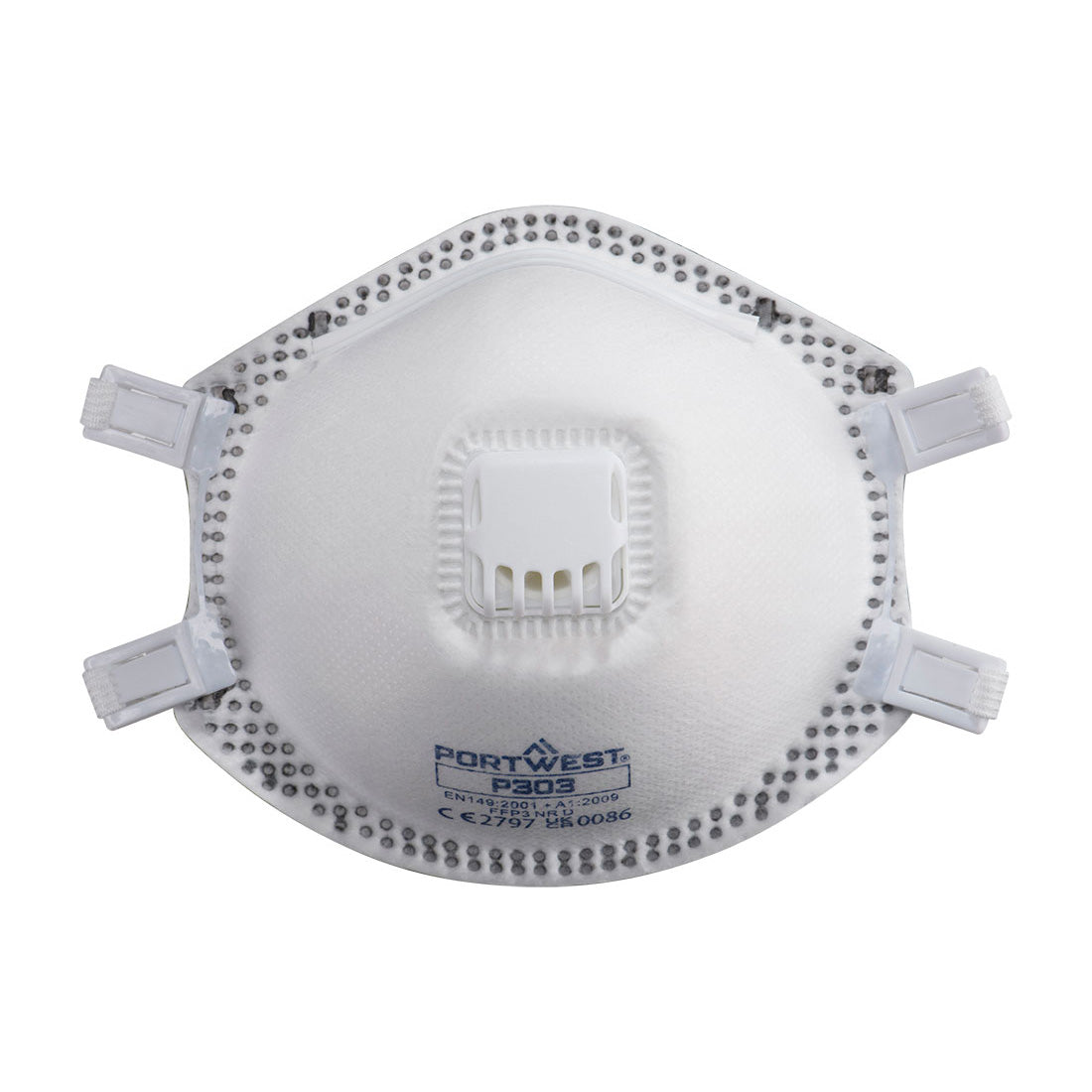 FFP3 Valved Dolomite Respirator (Pk10) - White