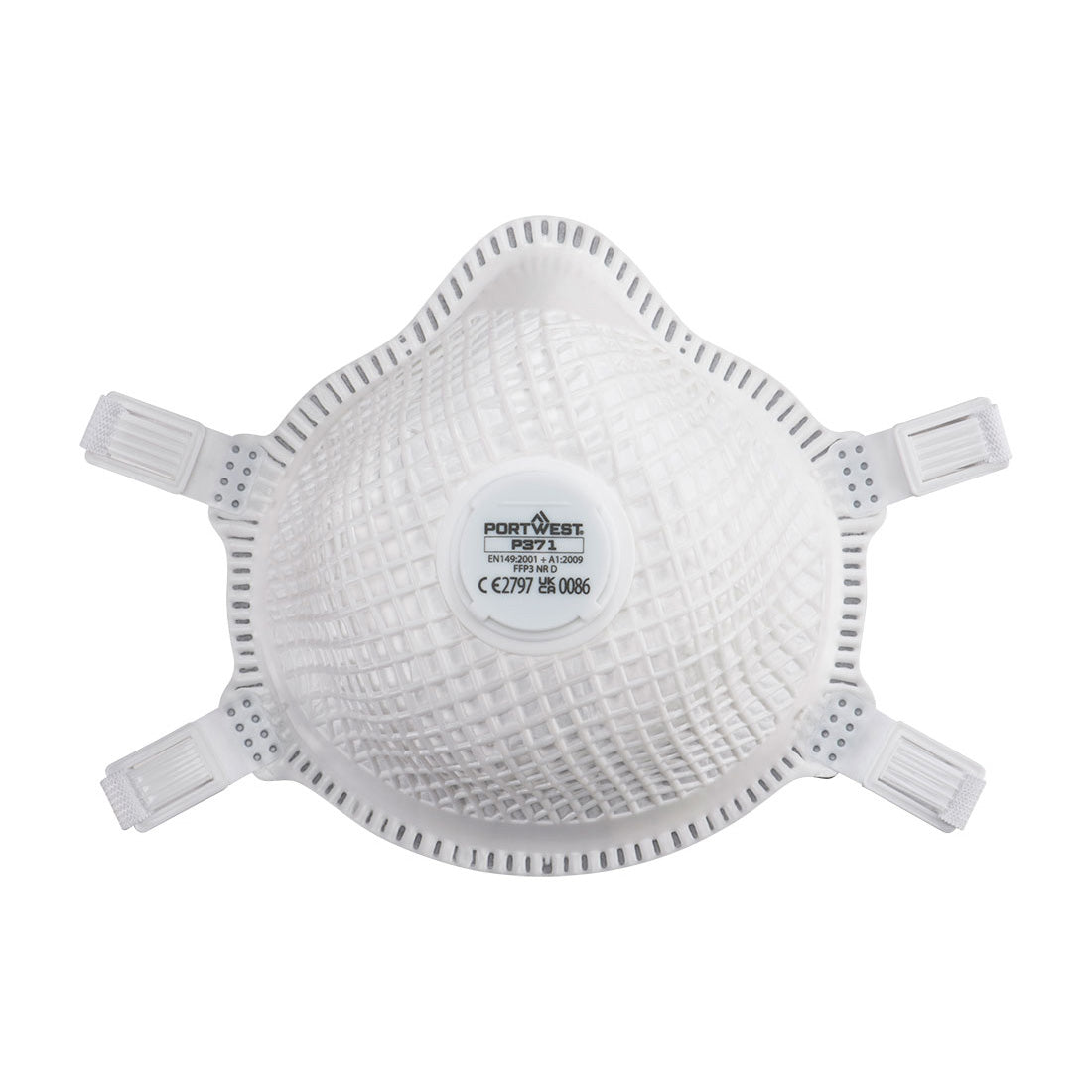 ERGONET FFP3 Valved Dolomite Respirator (Pk5) - White