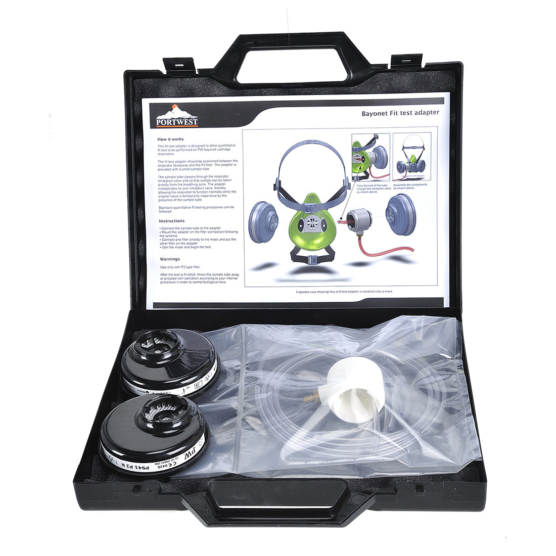 Bayonet Fit Test Adapter Kit - Black