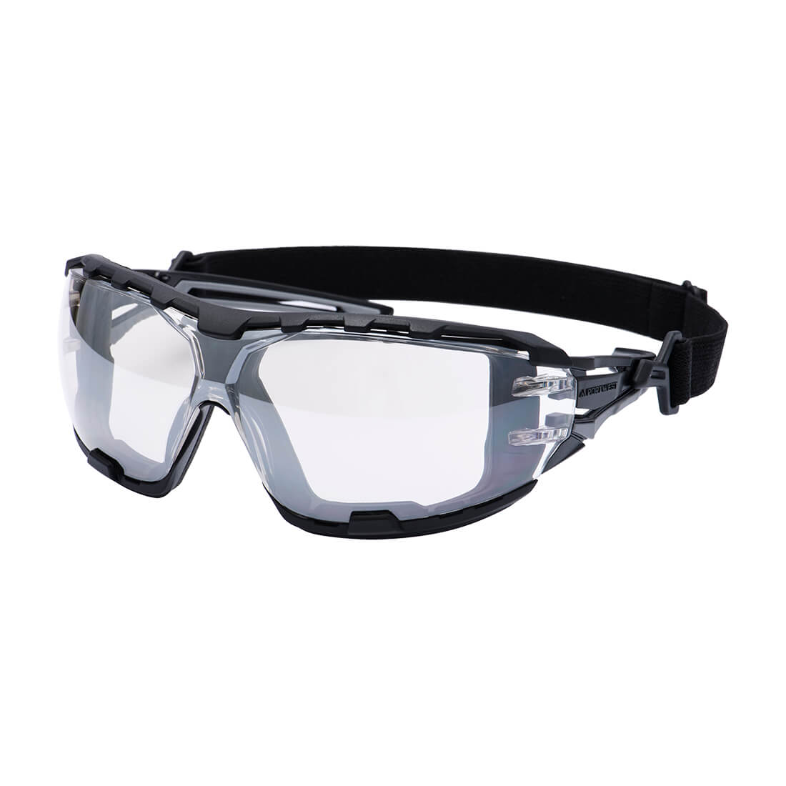 Anthracite Wraparound Plus Safety Glasses - Mirror (Indoor/Outdoor)
