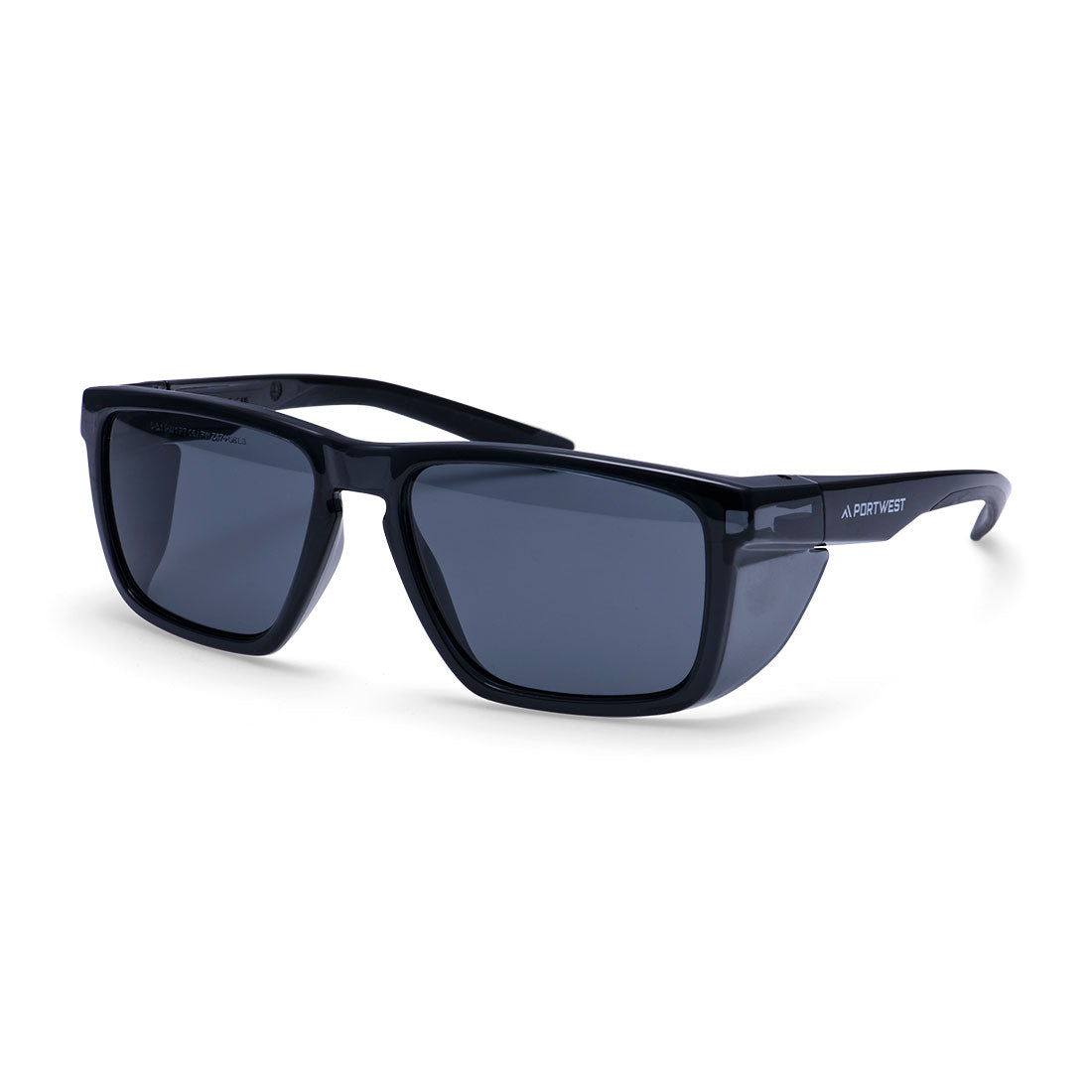 Side Shields Safety Glasses - Smoke