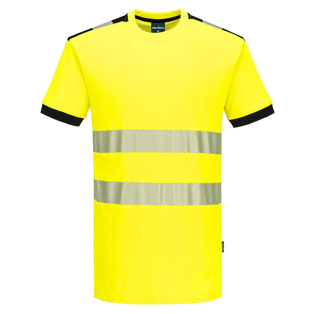 PW3 Hi-Vis T-Shirt  S/S - Yellow/Black