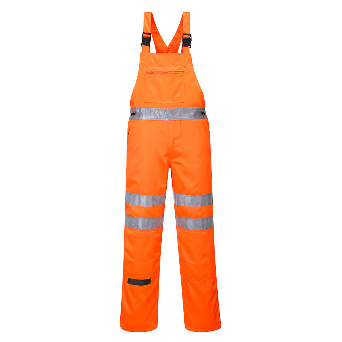 Hi-Vis Polycotton Service Bib and Brace - Orange