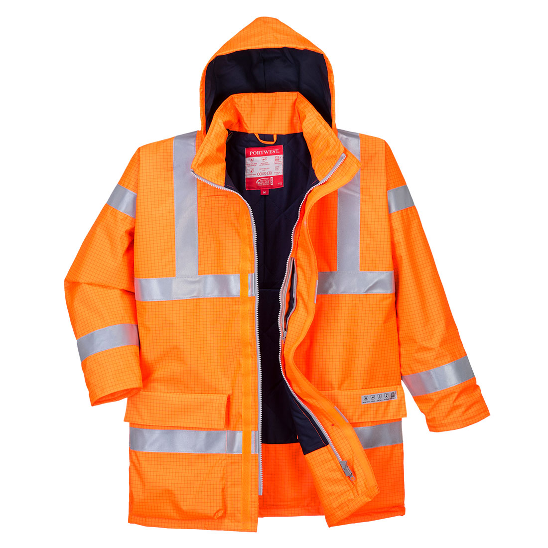Bizflame Rain Hi-Vis FR  Winter Jacket - Orange