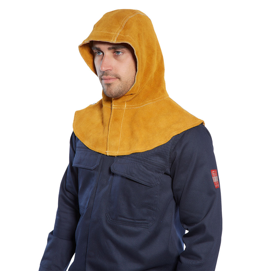 FR Leather Hood - Tan