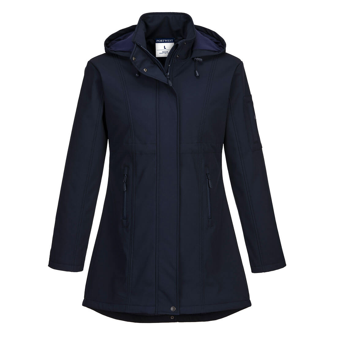 Carla Women's Hooded Softshell Jacket (3L) - Navy (NAR)
