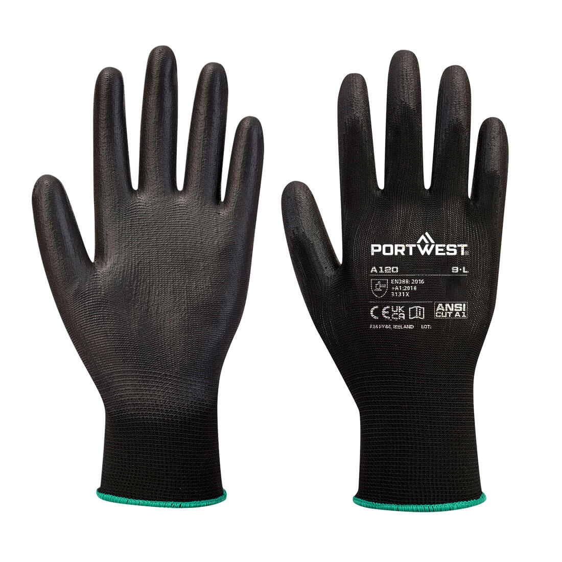 Vending PU Palm (288 Pairs) - Black