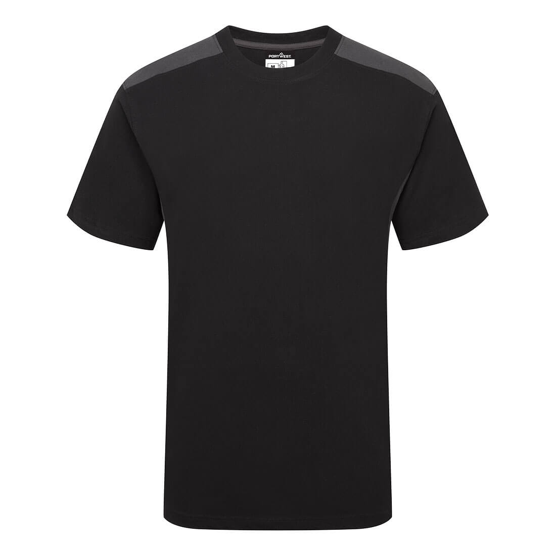 Two-Tone T-Shirt S/S - Black/Grey