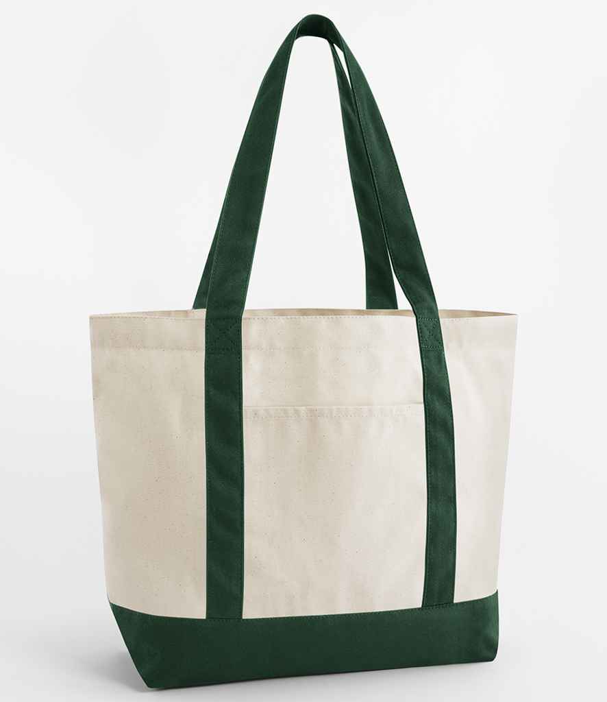 W804 Natural/Bottle Green Front