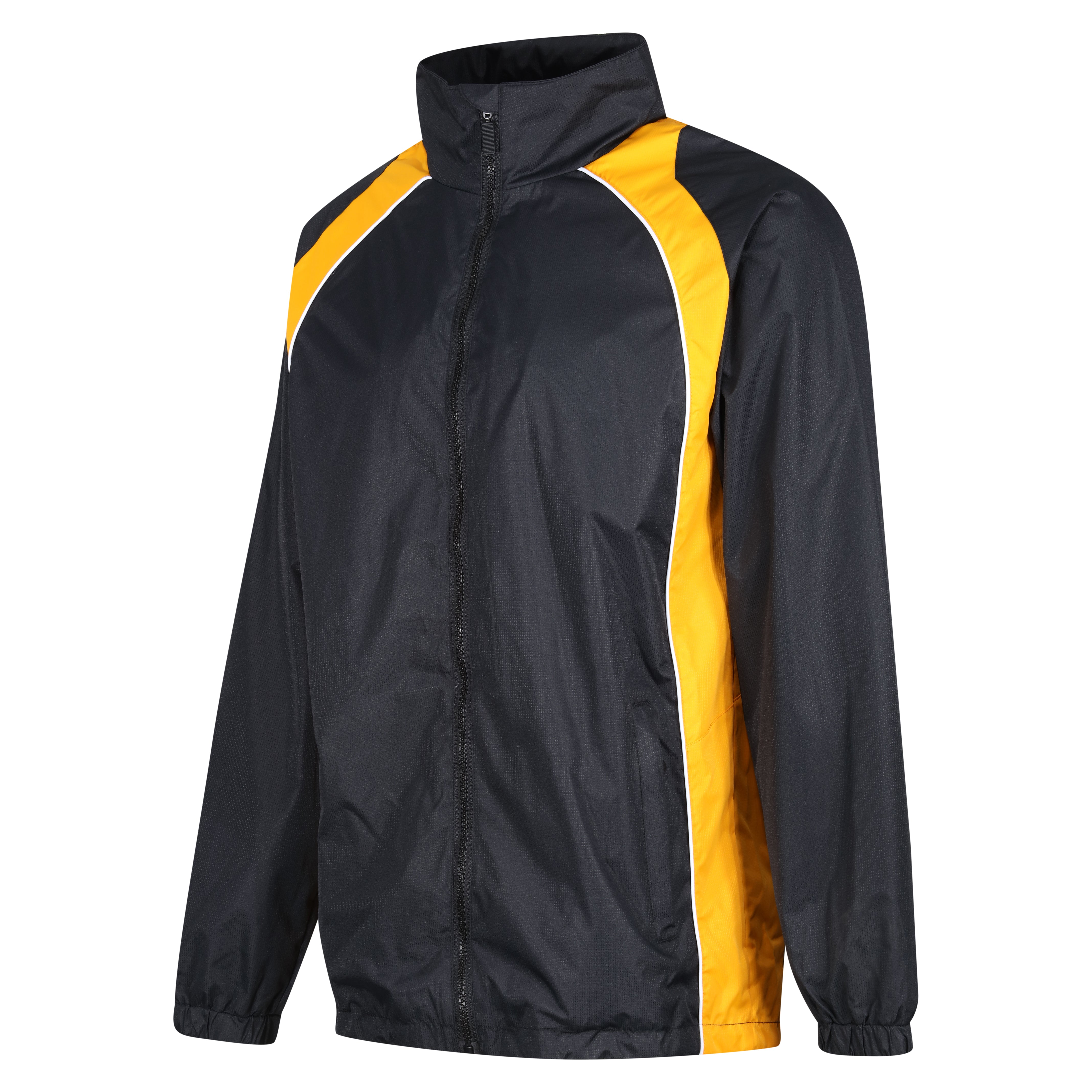 Elite Showerproof Jacket Youth - Black/Amber