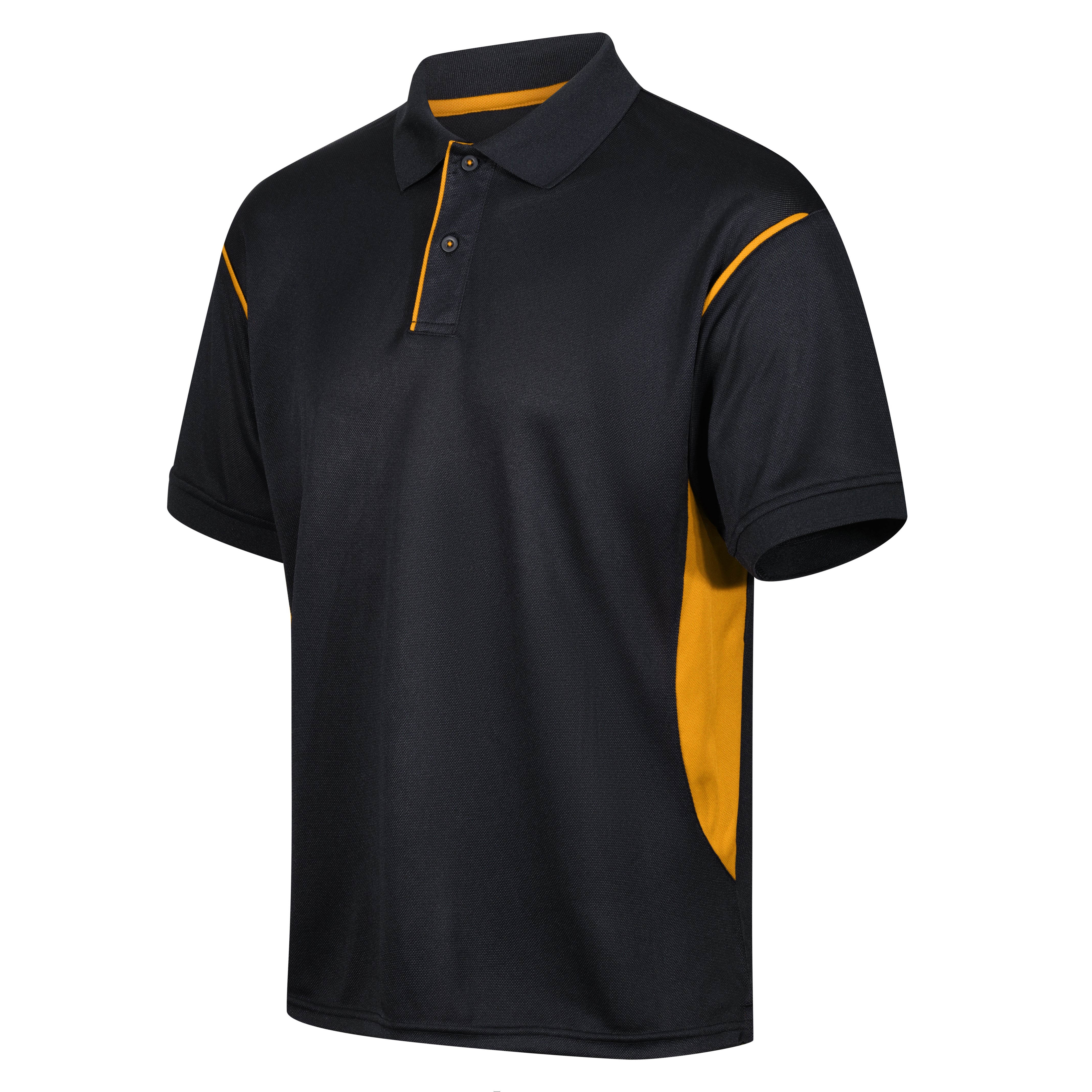 PRO Premium Polo - Black/Amber