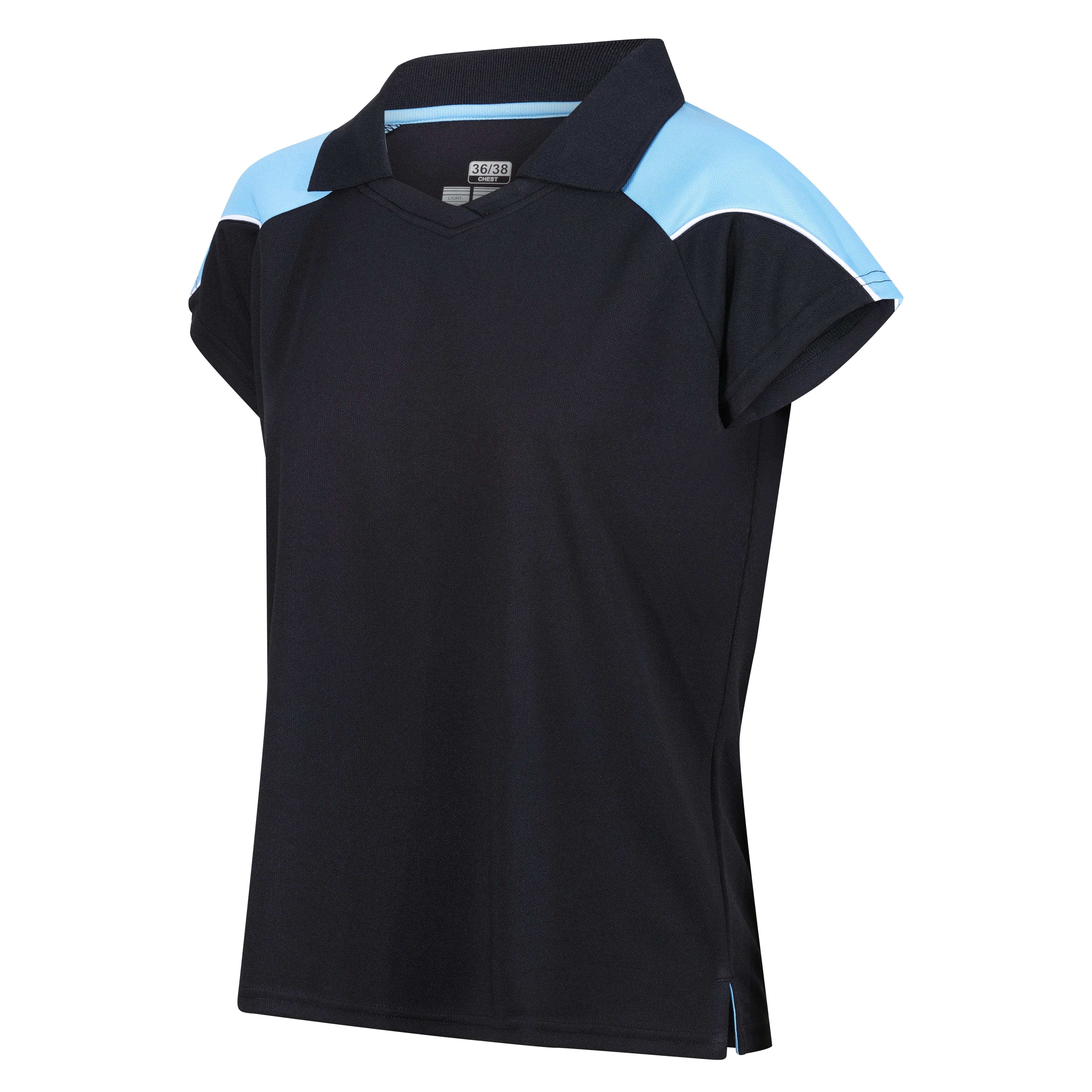 Igen Female Polo - Black/Sky