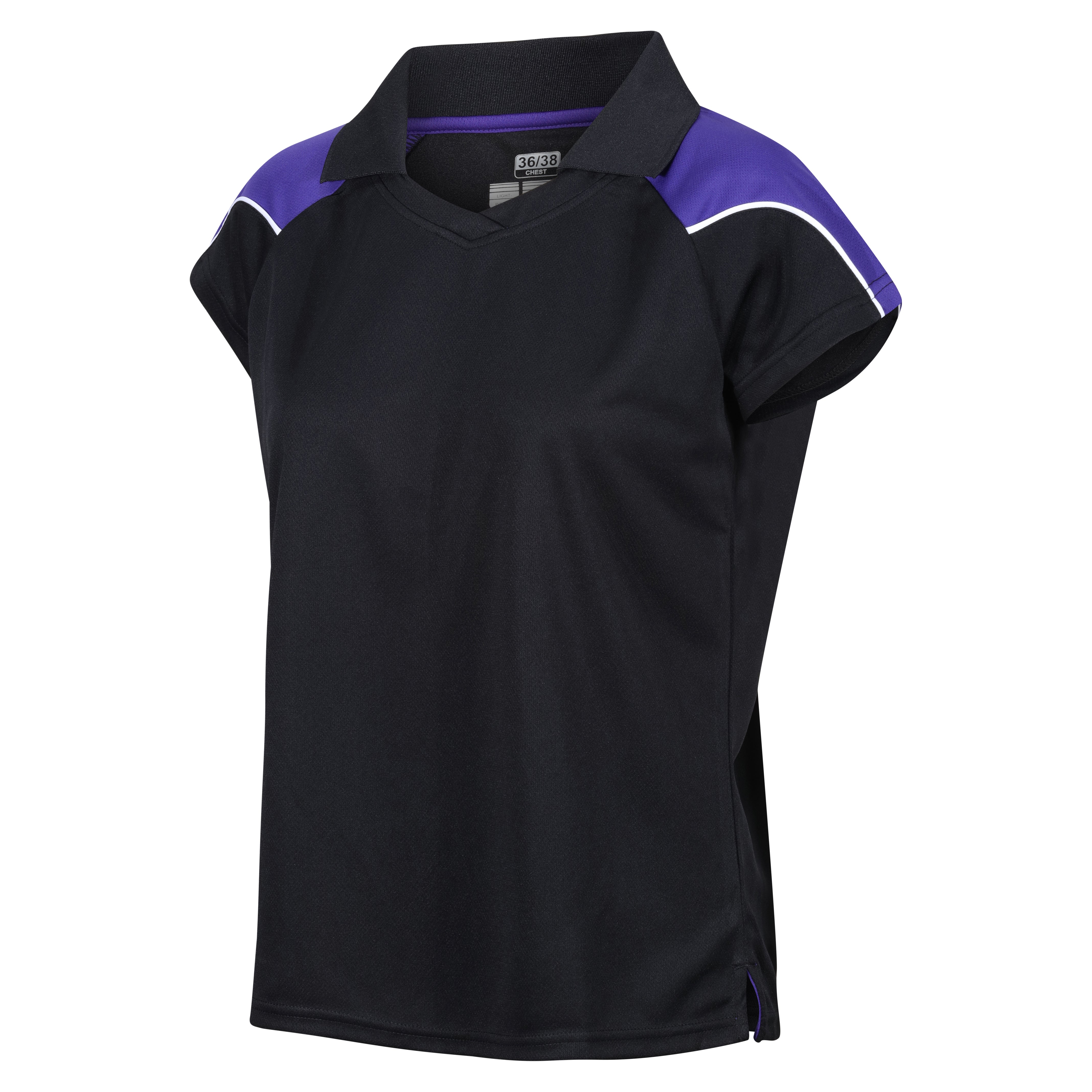 Igen Female Polo - Black/Purple