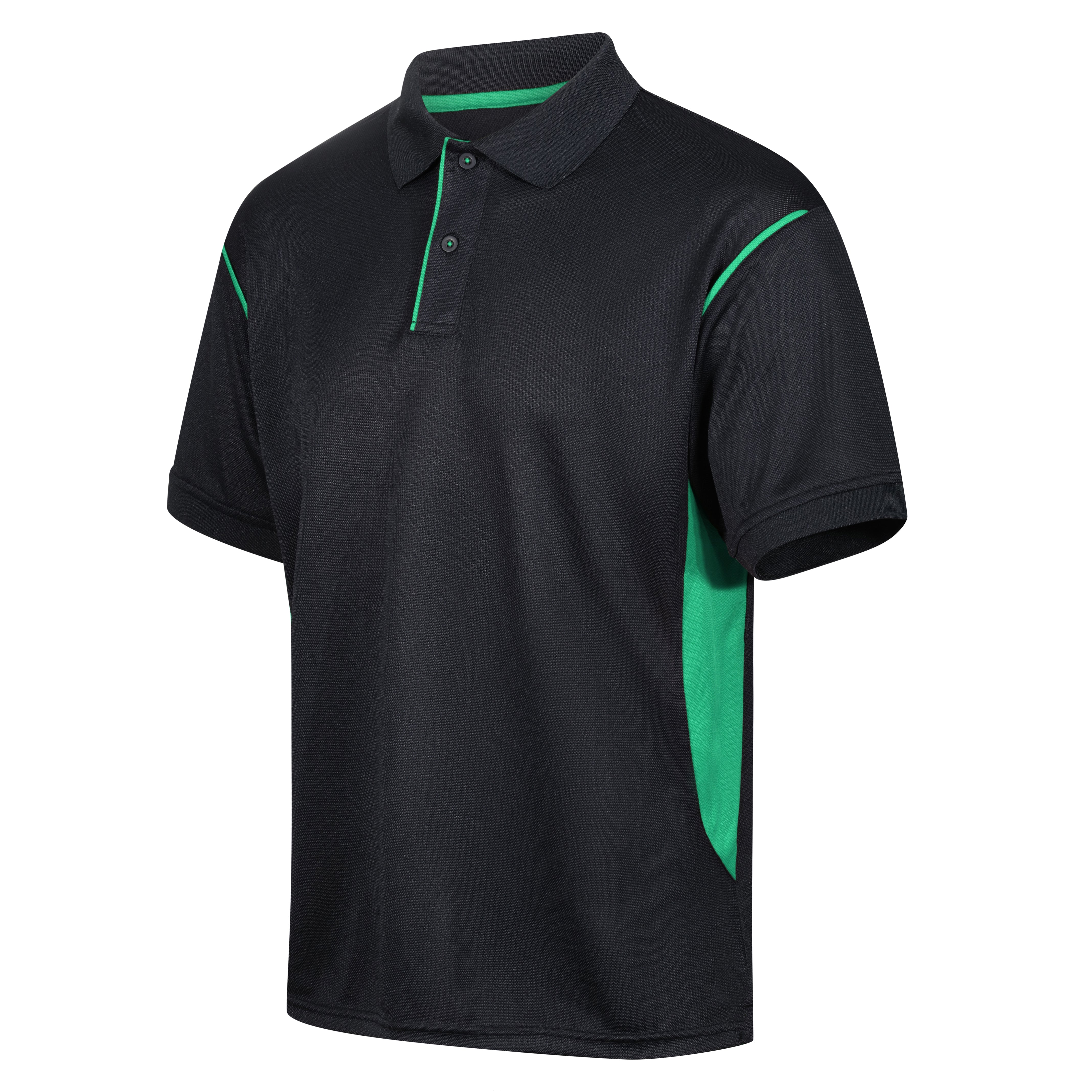 PRO Premium Polo - Black/Emerald